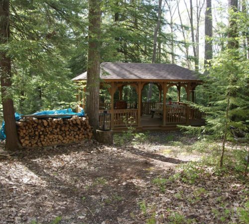 Gazebo at The Barn on Lake Shore, a Deep Creek Lake Vacation Rental Gazebo at The Barn on Lake Shore, a Deep Creek Lake Vacation Rental